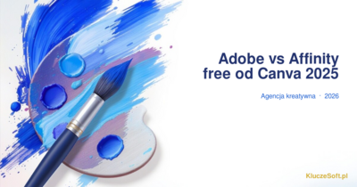 Adobe Creative Cloud vs Affinity (free od Canva 2025) — agencja kreatywna 2026