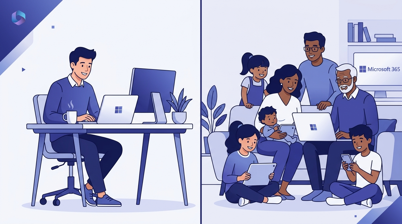 Microsoft 365 Family vs Personal — który plan wybrać 2026