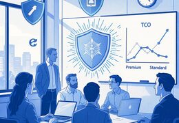 Microsoft 365 Business Premium dla 25 osób — TCO 3-letni vs Standard