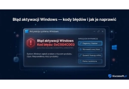 Błąd aktywacji Windows — kody błędów i jak je naprawić