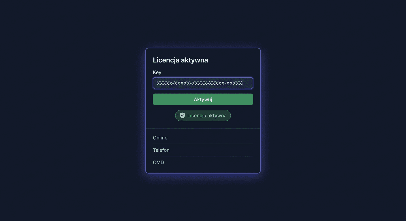 Instrukcja aktywacji