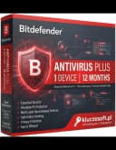 Bitdefender Antivirus Plus — 1 Urzadzenie, 12 Miesiecy